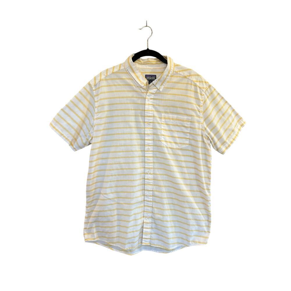 PATAGONIA MENS SHORT SLEEVE LIGHTWEIGHT BLUFFSIDE SHIRT STY# 54121 SIZE L